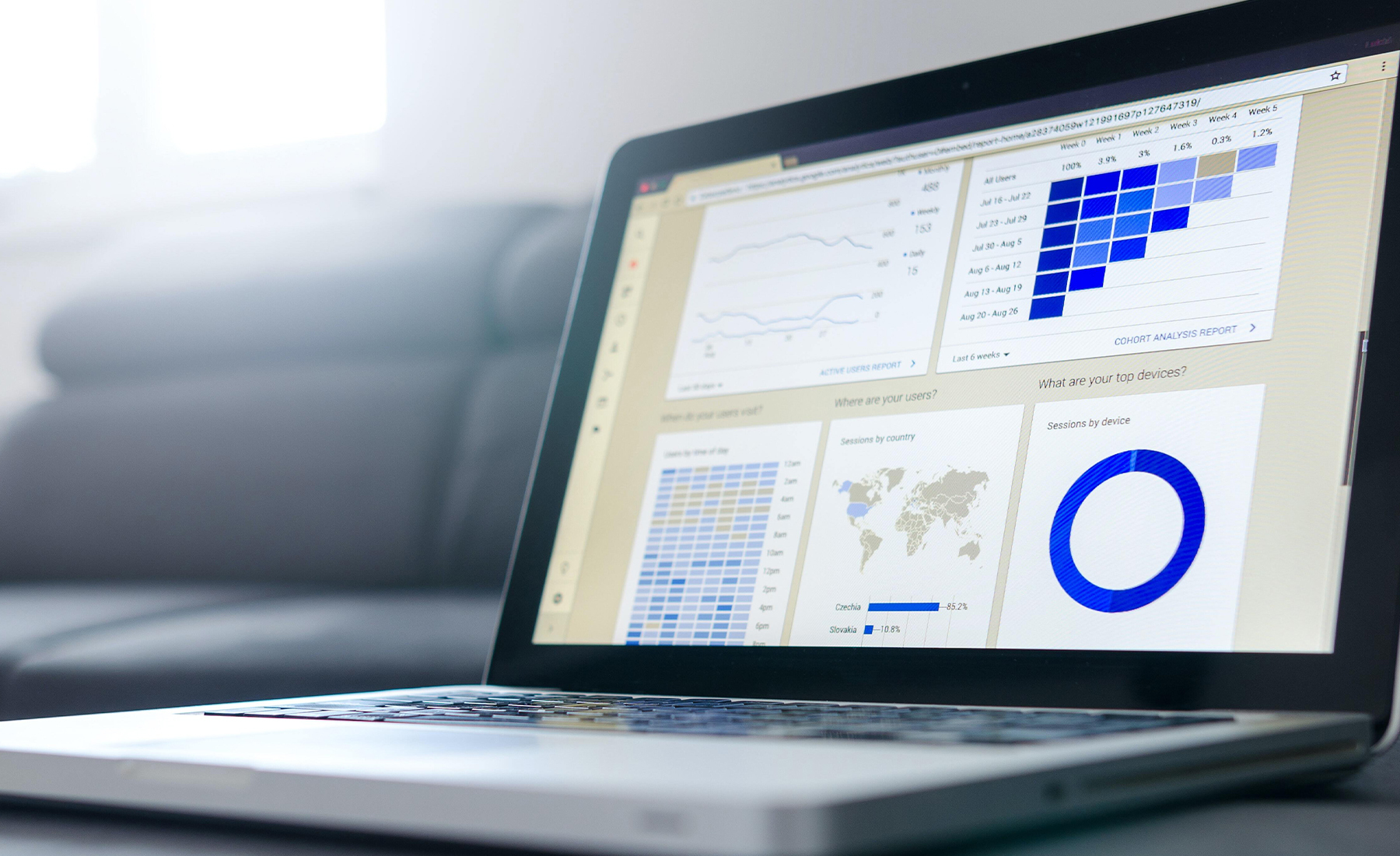 Data Analytics Datenanalyse Laptop