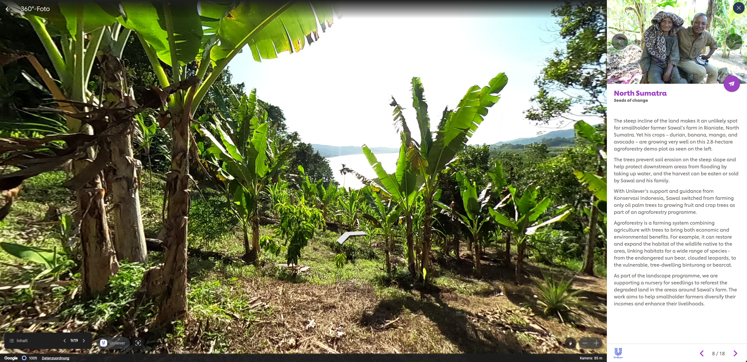 Screenshot Obstplantage in Nordsumatra