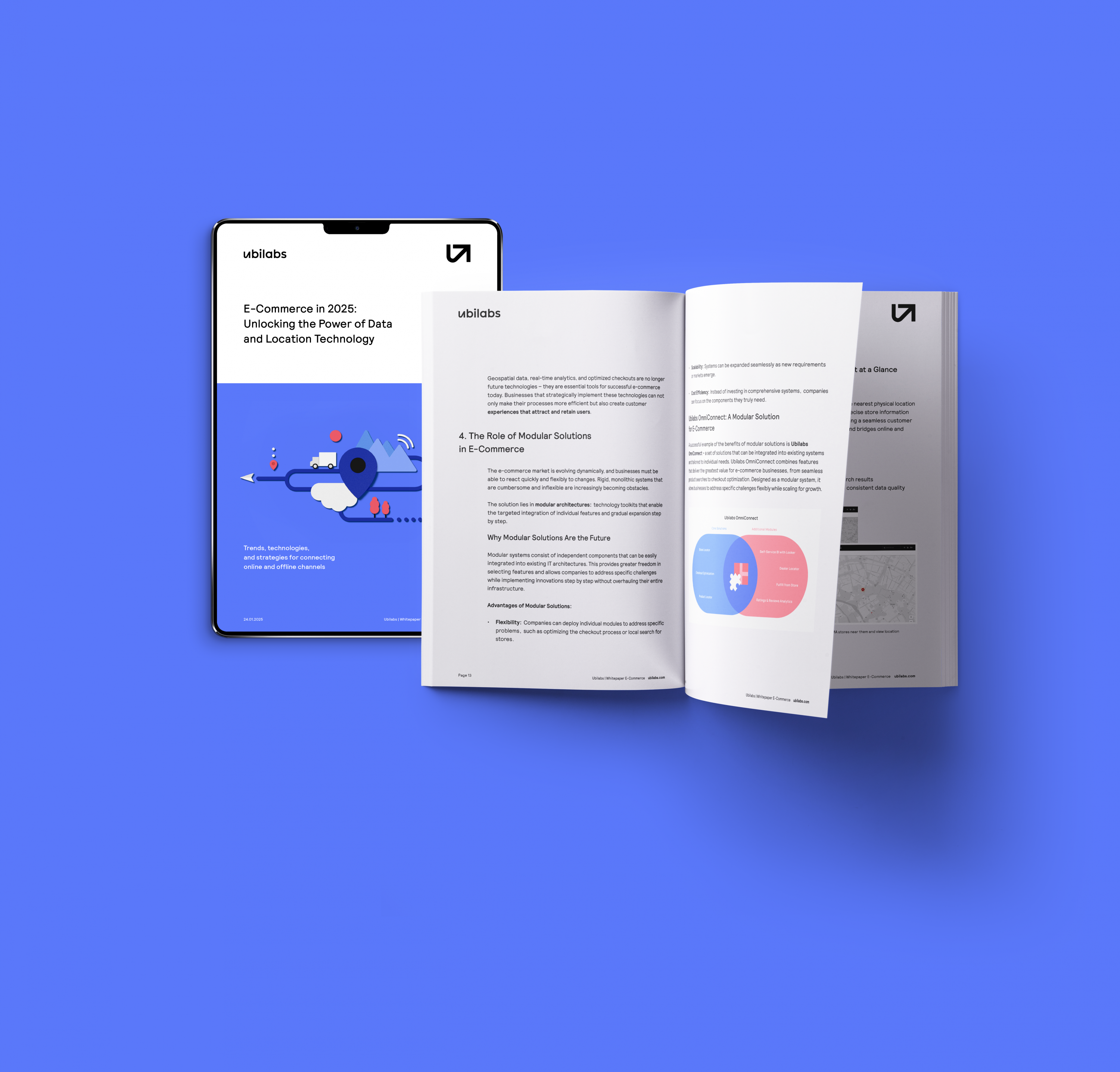 Mockup des E-Commerce-Whitepapers von Ubilabs