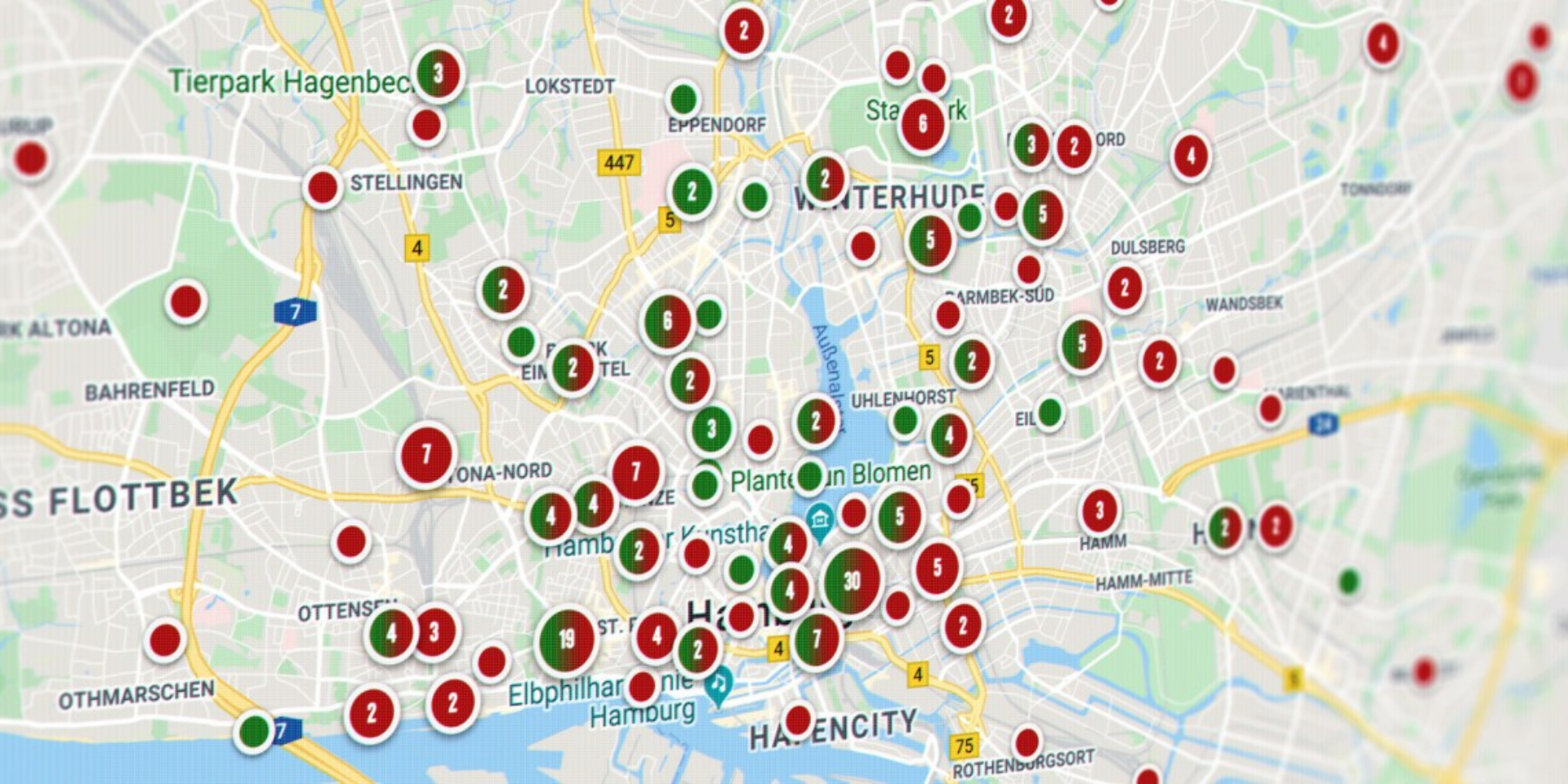Screenshot der Safer Cities Map von Plan International, entwickelt von Ubilabs